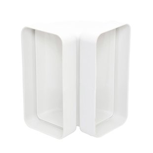 Sencys Vlakkanaal 204x60mm Bocht Verticaal Kunststof