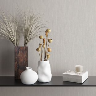 Vliesbehang Uni - Lichtgrijs - 10,05 M X 53 Cm