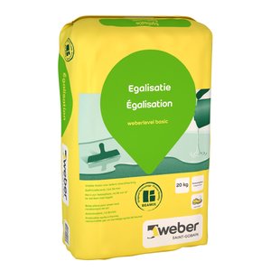 Weber - Egalisatiemortel - Stofarm - Zelfnivellerend - Grijs - 20kg