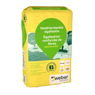 Weber Vezelversterkte Egalisatie 20kg
