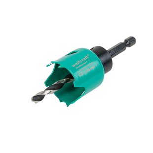 Wolfcraft Carbonstalen Gatenzaag Voor Gipskartonplaten, Zeskantschacht 1/4, S30mm, Ø35mm