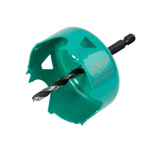 Wolfcraft Carbonstalen Gatenzaag Voor Gipskartonplaten, Zeskantschacht 1/4, S30mm, Ø68mm