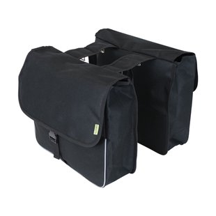 Dresco Dubbele Fietstas Basic Shopper Zwart 26l