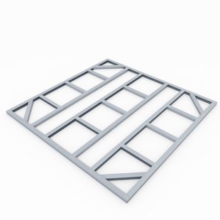 Globel Fundering Vloerframe - Omvang 8x8 - 237x234x5cm