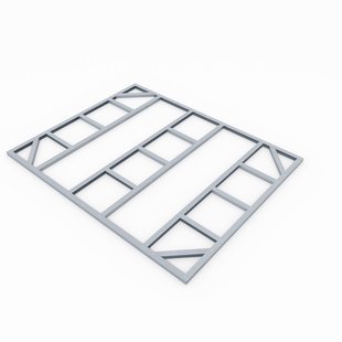 Globel Fundering Vloerframe - Omvang 10x8 - 237x295x5cm