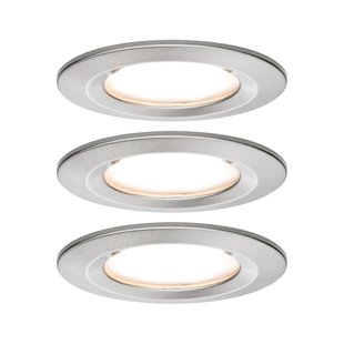 Paulmann Inbouwspot Led Coin Slim Ijzer 3x6,8w
