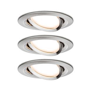 Paulmann Inbouwspot Led Coin Slim Kantelbaar Ijzer 3x6,8w