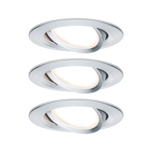 Paulmann Inbouwspot Led Coin Slim Kantelbaar Aluminium 3x6,8w