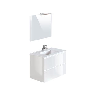 T-bath Badmeubelset Milenio 80cm Glanzend Wit