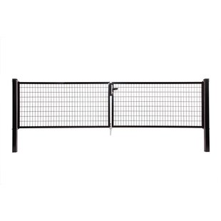 Giardino Dubbele Poort Napoli H 120 X L 2x150cm Zwart