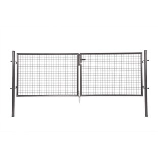 Giardino Dubbele Poort H 125 X L 2x150cm Antraciet