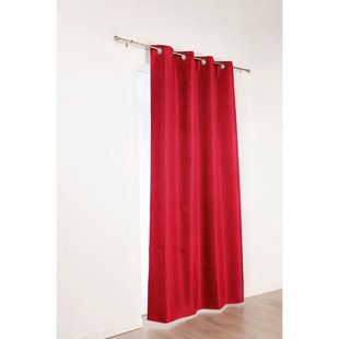 Calypso Verduisterend Kant En Klaar Gordijn Rood 140 X 240 Cm