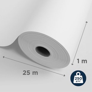 Sencys Glasvliesbehang Voorgeschilderd - 25 M - 250 G/m²