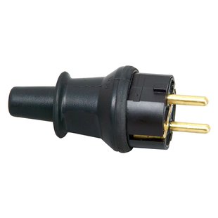 Kopp Stekker Geaard Pvc Ip44 Zwart