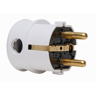 Kopp Stekker Geaard Zij-invoer Wit