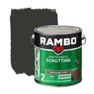 Rambo Pantserbeits Schutting Transparant Mat 1218 Antraciet 2,5l