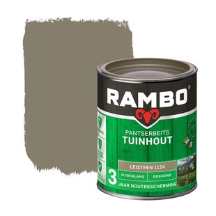 Rambo Pantserbeits Tuinhout Dekkend Zijdeglans 1124 Leisteengrijs 0,75 Ltr