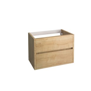 Allibert Wastafelonderkast Sense 80cm - Eik Arlington - Met 2 Lades - 80x55x46cm