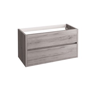 Allibert Wastafelonderkast Sense 100cm - Eik Vintage - Met 2 Lades - 100x55x46cm