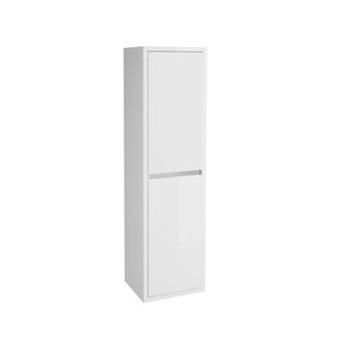 Allibert Hoge Badkamerkast Sense 42cm - Alpenwit Glanzend - Met 2 Deuren - 42,4x156x33cm