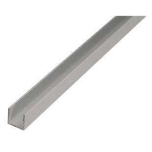 Alberts U-profiel - Aluminium Zilver - 20x20x1,5mm 2m