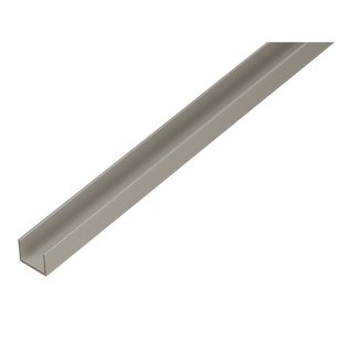 Alberts U-profiel - Aluminium Zilver - 22x15x1,5mm 2m