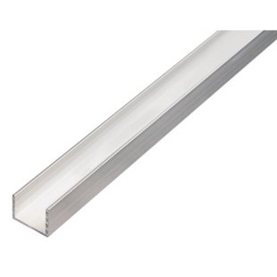 Alberts U-profiel - Aluminium - 15x10x1,5mm 1m