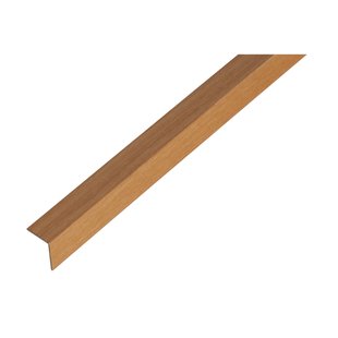 Alberts Hoekprofiel - Pvc Beuken - 20x20x1mm 2,6m
