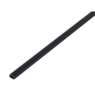 Alberts U-profiel - Pvc Zwart - 7x4x0,5mm 1m