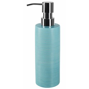 Spirella Zeepdispenser Tube Ribbed Aqua Blauw
