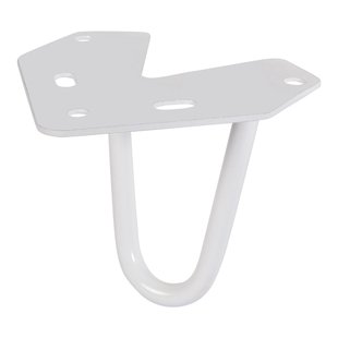 Duraline Meubelpoot Draad Staal 10cm Wit