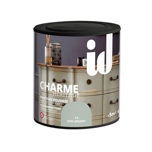 Id Krijtverf Effect Charme Meubels Zilvergrijs 500ml