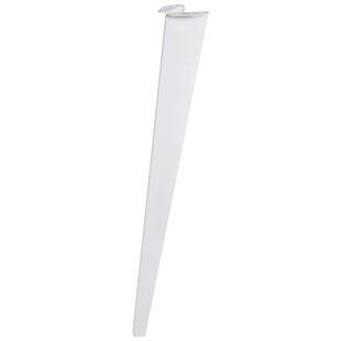 Duraline Meubelpoot Gevouwen Staal 72cm Wit