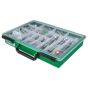 Spax Assortiment Universele Schroeven T-star Wirox Verzonken Kop Torx - Diverse Afmetingen - 387 Stuks + Bit