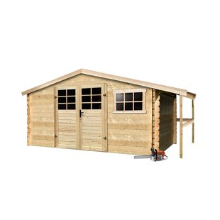 Solid Tuinhuis Initia Ostrava - Onbehandeld - 370x281cm