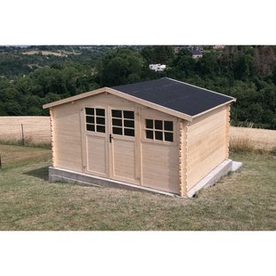 Solid Tuinhuis Initia Tyrol - Onbehandeld - 370x281cm