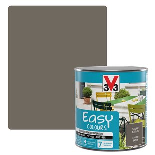 V33 Buitenverf Easy Colours Zijdeglans Taupe 500ml