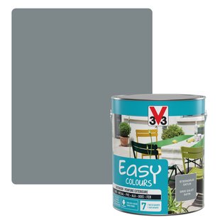 V33 Buitenverf Easy Colours Zijdeglans Steengrijs 2,5l