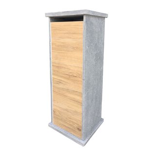 Staande Brievenbus Lhotse - Natuursteen - Blauw - 34,25x101x32cm