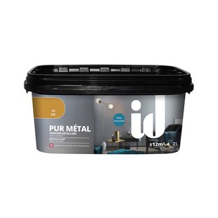 Les Decoratives Pur Métal Muurverf - Metallic - Goud - 2l