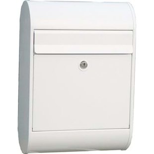 Allux Wandbrievenbus 5000 - Staal - Wit - 32x46x16cm