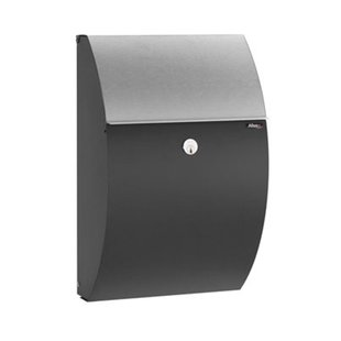 Allux Wandbrievenbus 7000sr - Staal - Zwart - 32x51x19,5cm