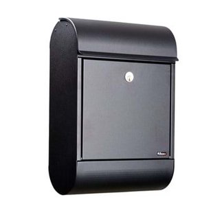 Allux Wandbrievenbus 8900s - Staal - Zwart - 35x50x16cm