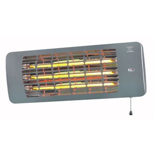 Eurom Terrasverwarmer Q-time 2001 - Wandmontage - 2000w - Zilver