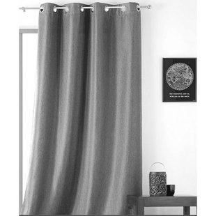 Amsterdam Lichtdoorlatend Kant En Klaar Gordijn Zwart 145 X 240 Cm