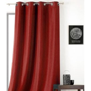 Amsterdam Lichtdoorlatend Kant En Klaar Gordijn Rood 145 X 240 Cm