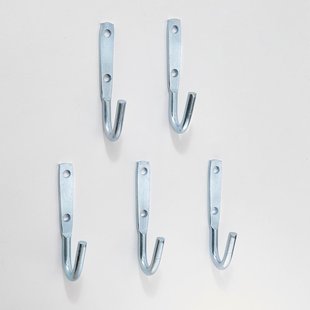 Mottez Haken Set Grijs Metaal 40mm