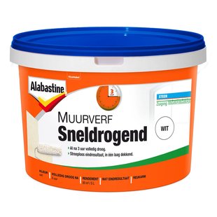 Alabastine Muurverf Muurverf - Mat - Wit Ral 9010 - 5l