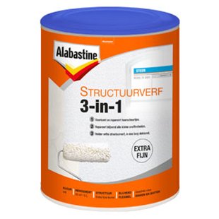 Alabastine Structuurverf Muurverf - Mat - Wit - 5l