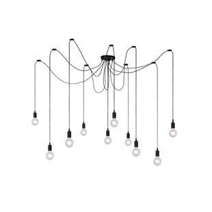 Lucide Hanglamp Fix Multiple Zwart ⌀150cm 10xe27